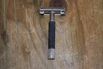 Vintage Gillette Butterfly Twist Open Safety Razor Black Metal. Fixed Price $16.89.