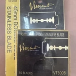 Vincent Professional 45MM Double Edge Stainless (50 Blades)vt 300. Fixed Price $17.99.