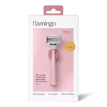 Flamingo 5-BLADE Women's Razor Handle + 2 Refills Rose. Fixed Price $24.95.