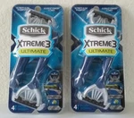 2 Schick Xtreme 3 Ultimate Disposable Razors 4CT. Fixed Price $18.00.