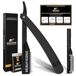 Beauticone Straight Razors For Men Professional Barber All Black. Fixed Price $14.08.