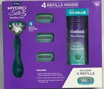 Schick Hydro Silk 5 Sensitive Care Gift Set - Handle 3 Refills Skintimate Gel +. Fixed Price $19.95.