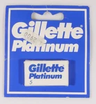 Prl) Gillette Platinum Shaving Blades Steel Wire 115286 1980. Fixed Price $58.63.