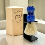 Parker Safety Razor 100% Premium Boar Bristle Shaving Brush - Large Blue Handle. Fixed Price $24.99.