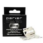 100 Parker Premium Platinum Stainless Double Edge Safety Razor Blade Salon Pack. Fixed Price $13.49.