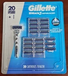 20 Gillette Advanced Razor Blade Refill Cartridges Pack + 1. Fixed Price $35.99.