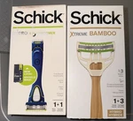 Schick Hydro 4-IN-1 Groomer Razor & Xtreme Bamboo Hybrid Handle 3 Cartridges. Fixed Price $20.00.