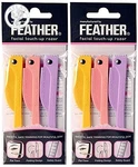Feather Flamingo Facial Touch-up (3 Razors X 2 Pack). Fixed Price $17.38.