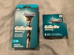 Brand New Mens Gillette Mach 3 Razor 4 Refill Cartridges. Fixed Price $17.47.