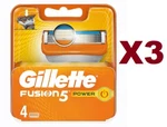 12 Gillette Fusion Refills 5 Power Charging Razor Blades Replacement. Fixed Price $64.45.