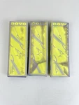 Three Dovo Shavette German Straight Razor Stainless Steel #201006 Box Damage. Fixed Price $99.95.
