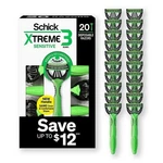 Schick XTREME3 Sensitive Disposable Razors For Men (20 Count) - Free Shipping. Fixed Price $31.00.