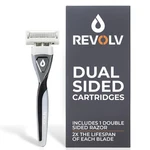 Revolv - Men Razor 1 Premium Weighted Stand Not Included, Black Stripe. Fixed Price $20.51.