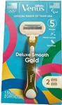 Gillette Venus Deluxe Smooth Gold 1 Razor 2 Cartridges New. Fixed Price $11.00.