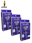 Lot Of 3 Gillette Venus Flexi Ball Deluxe Smooth Swirl Razor Microcomb. Fixed Price $27.21.
