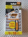Bic FLEX5 Refillable Men Razor Handle +12 Cartridges- Blade Long Lasting. Fixed Price $14.99.