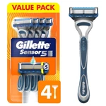Get Smooth Shaves Daily - Gillette SENSOR5 Disposable Razors 4 Count. Fixed Price $28.99.