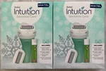 Lot Of 2 Schick Intuition Sensitive Care Gift Set 1 Razor Handle Refills Lip. Fixed Price $19.98.