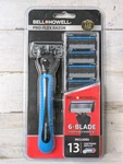Bell & Howell Pro Flex Razors 6 Precision Blades W/ 13 Refill Cartridges - New. Fixed Price $22.49.