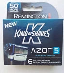 Remington King Of Shaves Azor 5 Replacement Cartridges - Box W/ 6 Units New. Fixed Price $13.99.