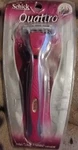 Schick Quattro Razor Shaver New 1 Handle & Cartridge+ Bonus Titanium Coat Gift. Fixed Price $24.00.
