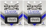 Wilkinson Sword Classic Double Edge Razor Blades 2 Packs Of 5 10. Fixed Price $7.20.