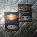 King Gillette Double Edge Razor Blades 10 Count Lot Of 2. Fixed Price $12.99.