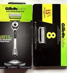 Gillette Labs Refills & Shower Hanger W/exfoliating Bar 9 Cartridges+razor. Fixed Price $49.99.