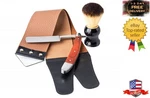 Professional Straight Razor Kit With Strop, Shaving Brush, Leather -.... Fixed Price $29.99.