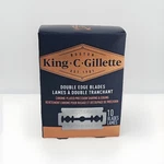 King C. Gillette Double Edge Razor Blades Steel Platinum Coated 10. Fixed Price $12.99.