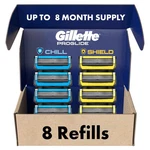 Gillette Razor Blade Refills Proglide Chill Shield 8 Count Cartridges. Fixed Price $59.99.