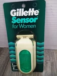Vtg. 1992 Authentic Gillette Sensor For Women Razor Cartridges New Sealed. Fixed Price $37.98.