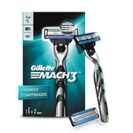 Gillette Mach 3 Shaving Razor(handle 2 Cartridge) Free Fast Global Shipping. Fixed Price $22.54.