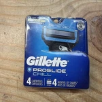 Gillette Proglide Chill Cartridge Blades, 4CT. F. Fixed Price $14.89.