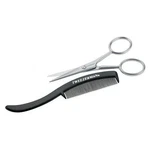 New, Tweezerman Moustache Scissors And Comb #72031-MG. Fixed Price $12.99.