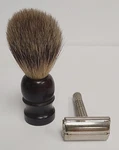 Gillette Super Speed Flare Tip De Tto A1 Razor & Aramis Badger Shaving Brush. Fixed Price $24.99.