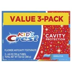 Crest Kids Cavity Protection Toothpaste, Sparkle Fun, 4.6 Oz, Pack Of 3. Fixed Price $6.75.