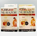 Finishing Touch Flawless Nu Razor Replacement Head, 18K Gold Plated, 2 Pack. Fixed Price $15.38.