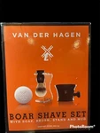 Van Der Hagen Boar Shave Set With Soap, Brush, Stand Mug - New Sealed. Fixed Price $15.20.