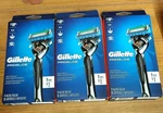 Lot Of 3 New Gillette Proglide Men's, 1 Handle 2 Refills Cartridges Each. Fixed Price $19.99.