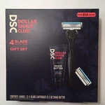 (sealed) Dollar Club Set 2 4-BLADE Cartridges + Shave-butter 3OZ Handle. Fixed Price $11.50.