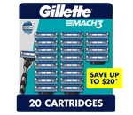 Gillette MACH3 Men Razor Blade Cartridges Refill Pack 20 Count. Fixed Price $61.91.