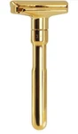 Merkur Futur Gold Adjustable De Safety Razor With Snap Closure Shaving. Fixed Price $110.00.
