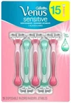 Gillette Venus Sensitive 15 Razors New Free Shipping. Fixed Price $39.95.
