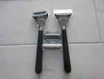 2-GILLETTE King C. Razor Neck Blade 4 Cartridges. Fixed Price $14.09.