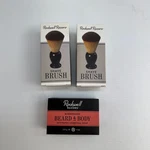 Rockwell Razors Shave Brush Set (2) + Beard & Body Charcoal Soap New. Fixed Price $21.99.