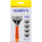 Harry's Original Razor Handle For Men With 5 Blade Cartridges - New. Fixed Price $14.99.