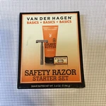 Nib Van Der Hagen Safety Razor Shave Gift Set 10 Blades Butter Kit Starter. Fixed Price $12.95.
