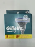 Gillette MACH3 Razor Blade Refills For Men 15 Cartridges New Sealed. Fixed Price $29.99.