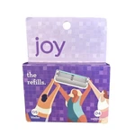 Joy 5-BLADE Razor Refill Cartridges 4 Pack For Smooth Sensitive Skin Shaving. Fixed Price $9.99.